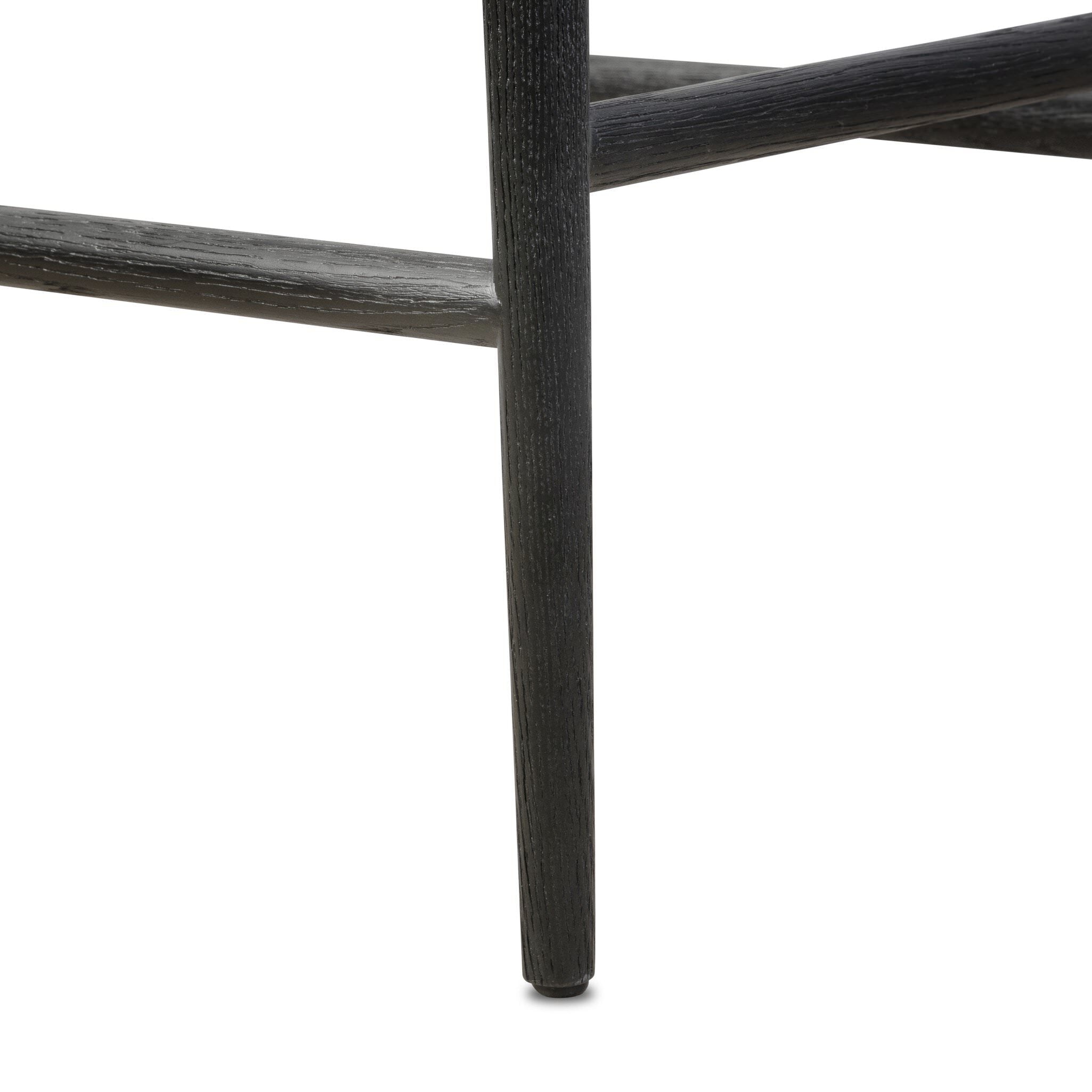 Four Hands Jessen Counter Stool in Gibson Black on white background at Addison West.