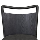 Four Hands Jessen Dining Chair Gibson in Black on white background at Addison West.