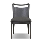Four Hands Jessen Dining Chair Gibson in Black on white background at Addison West.