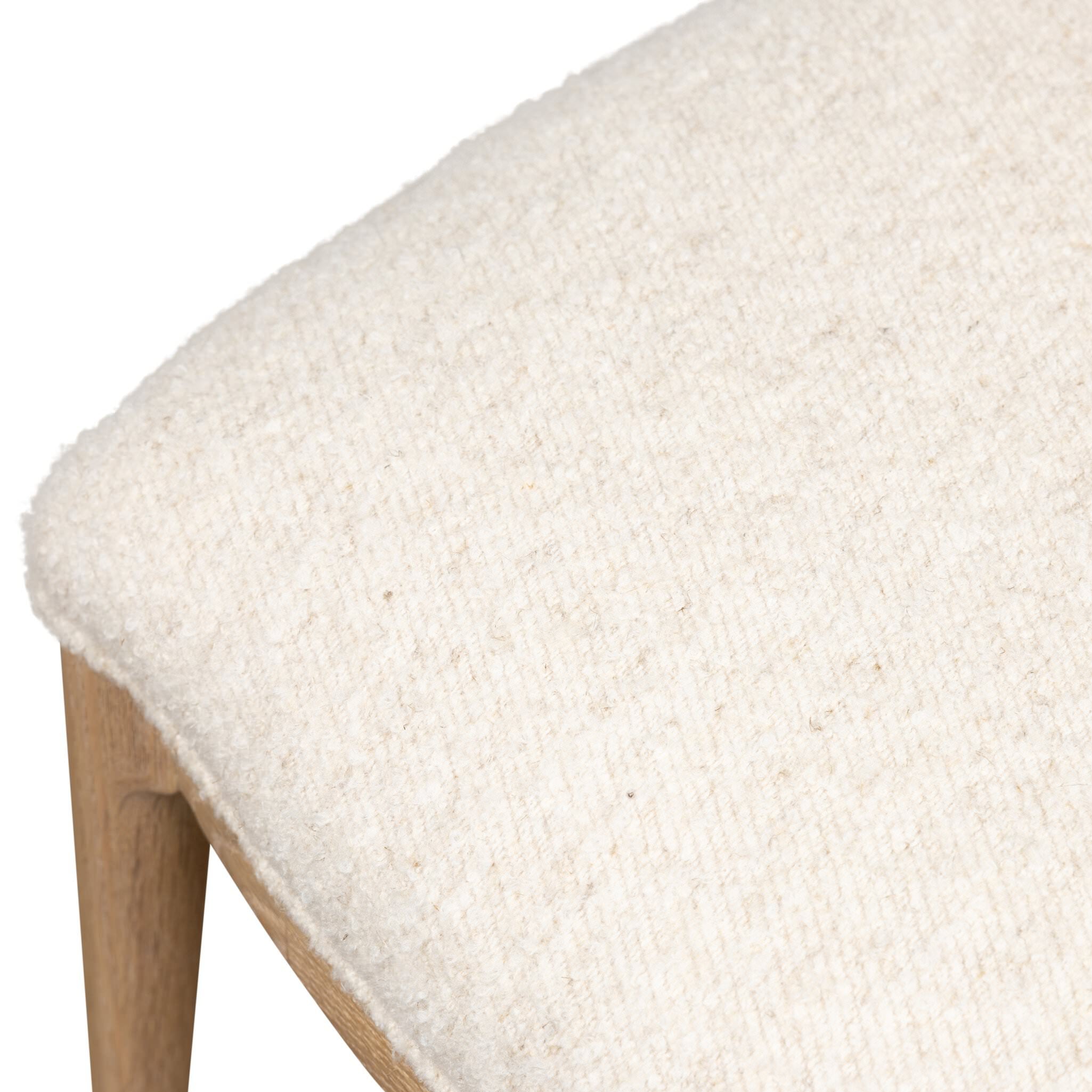 Four Hands Jessen Dining Chair Gibson in Charter Oatmeal on white background at Addison West.