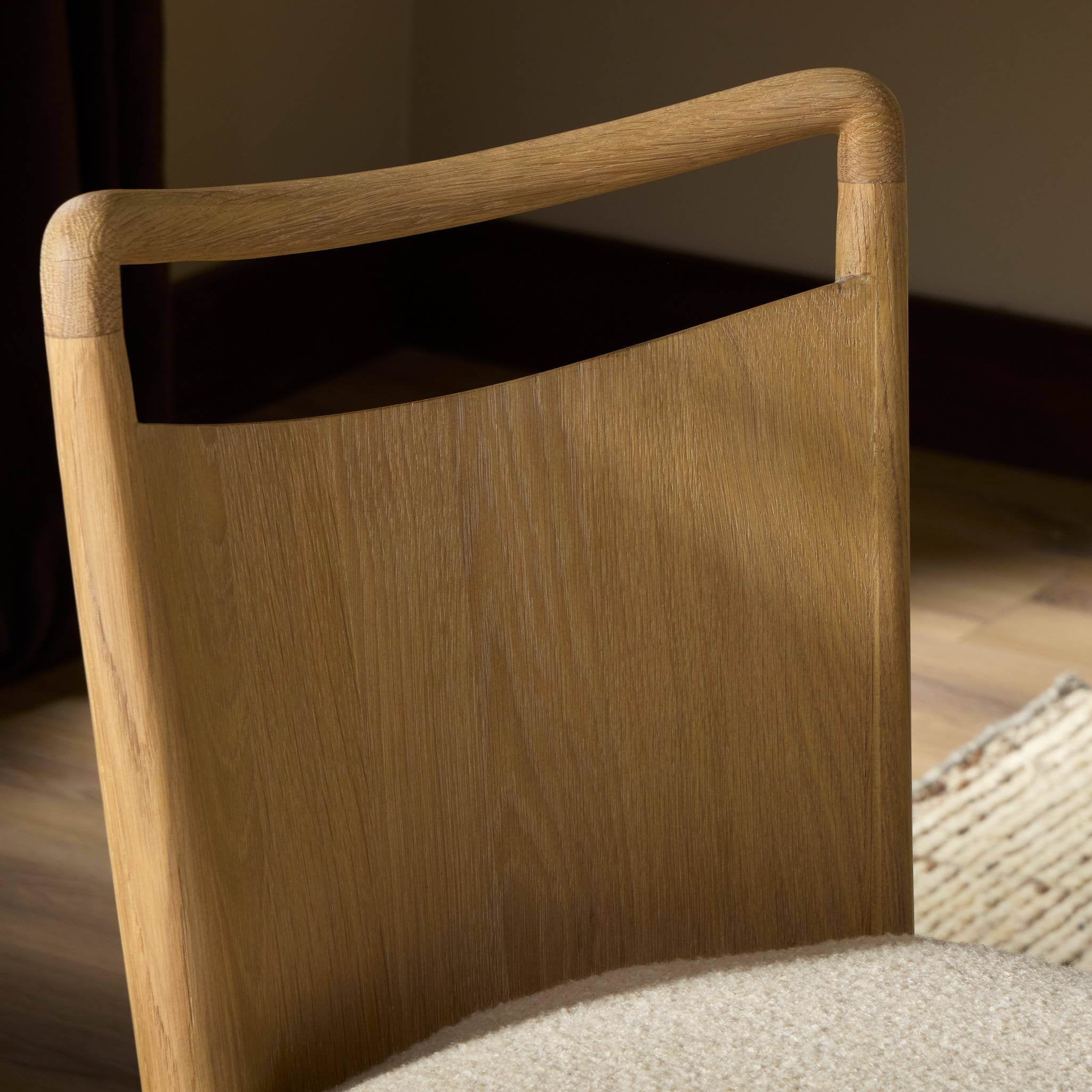 Four Hands Jessen Dining Chair Gibson in Charter Oatmeal in dining room at Addison West.