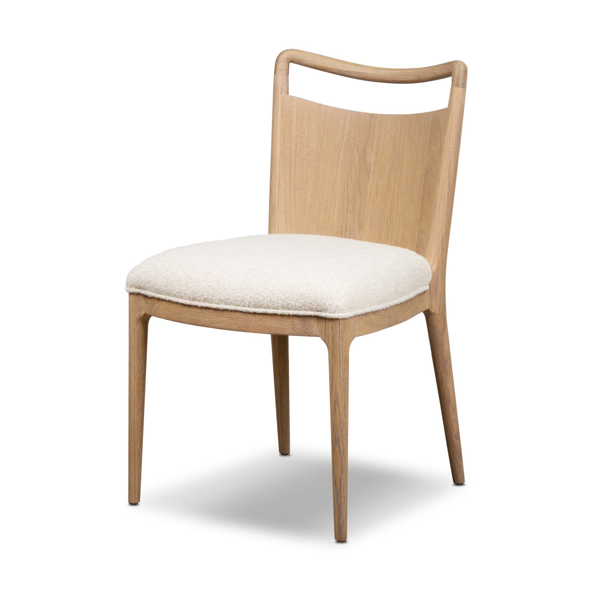 Four Hands Jessen Dining Chair Gibson in Charter Oatmeal on white background at Addison West.