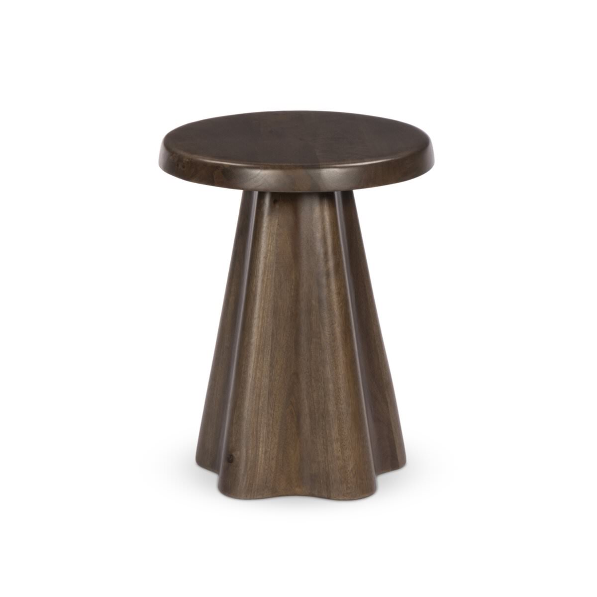 Four Hands Jinx End Table in Tawny Mango on a white background at Addison West