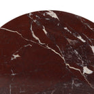 Four Hands Jocelyn End Table in Cordovan Marble on white background at Addison West.