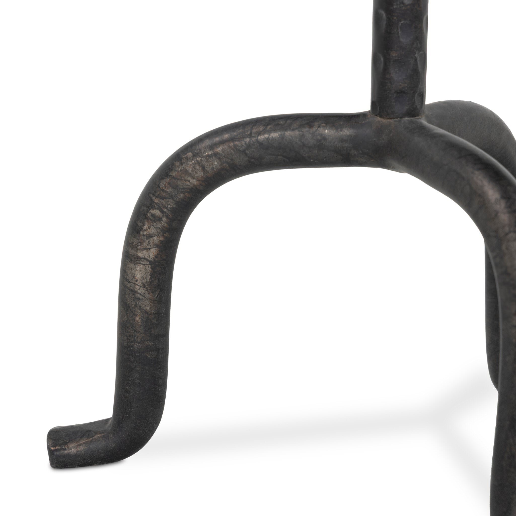 Four Hands Jocelyn End Table in Cordovan Marble on white background at Addison West.