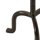 Four Hands Jocelyn End Table in Dark Brass on white background at Addison West.