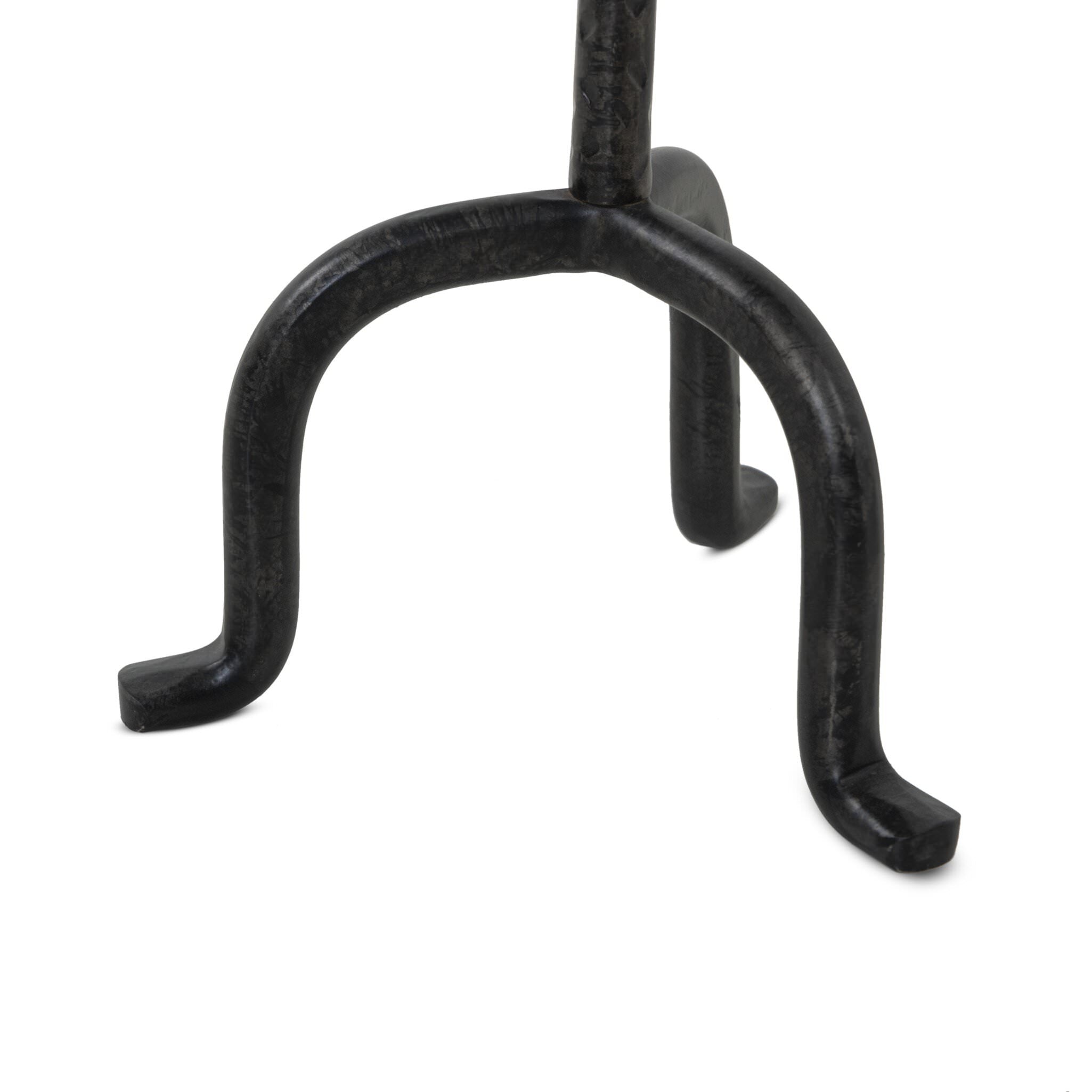 Four Hands Jocelyn End Table in Veined White Marble on white background at Addison West.