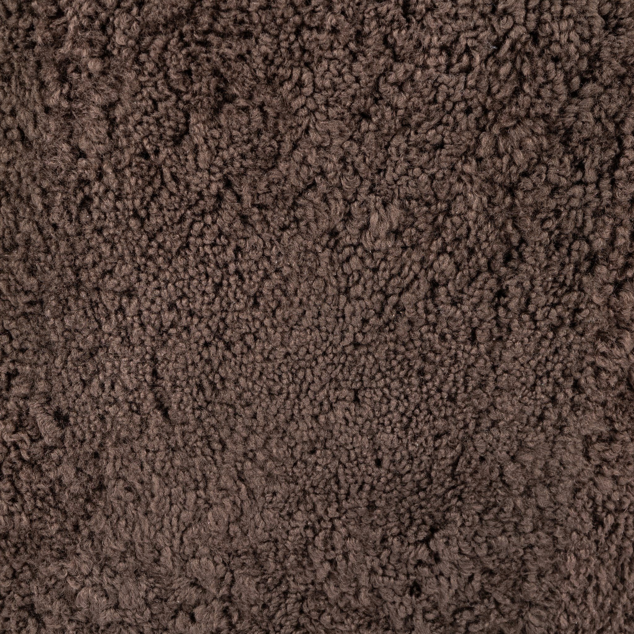 Close up of Four Hands Julius Swivel Chair in Cocoa Shearling  at Addison West