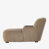 Four Hands Kadon Chaise Lounge In Sheepskin Camel on a white background