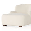 Four Hands Kadon Chaise Lounge In Natural Sheepskin on a white background