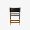 Four Hands Kena Counter Stool In Sonoma Black on a white background