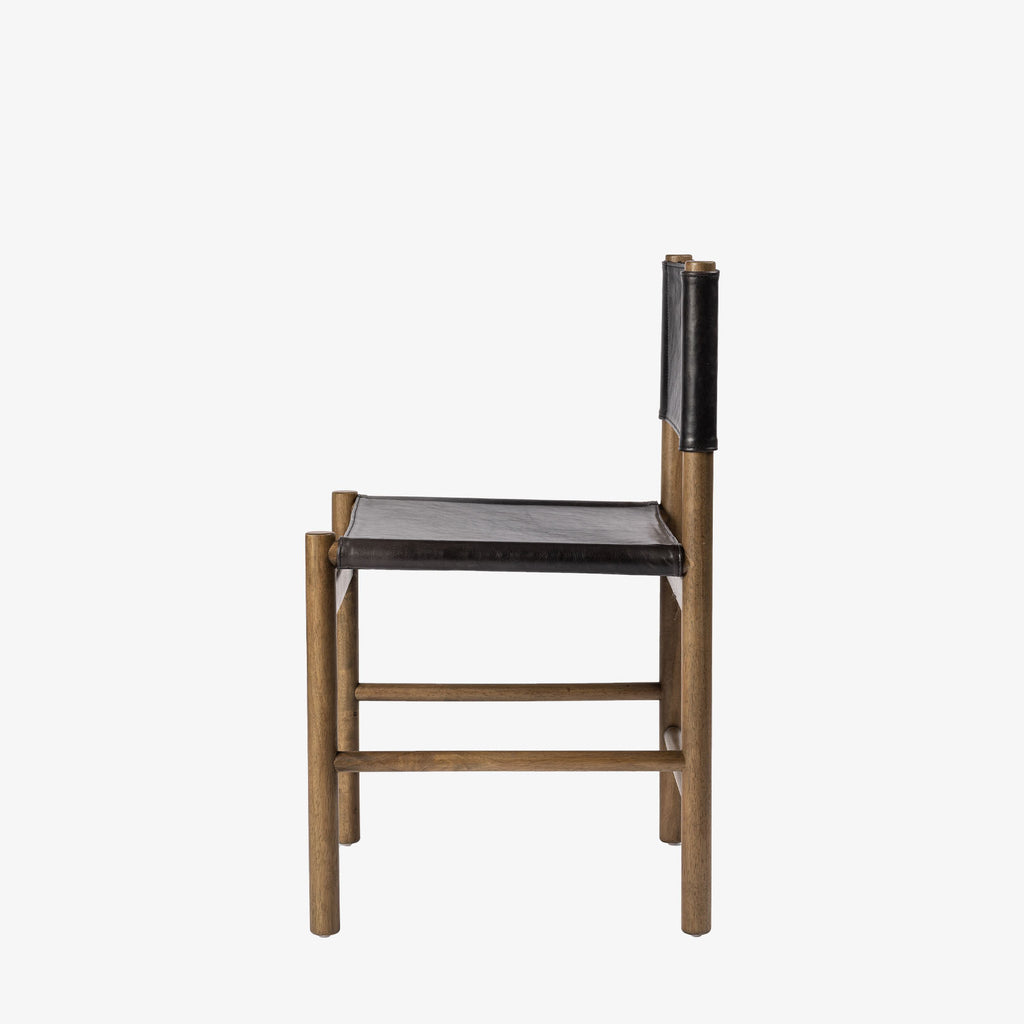 Four Hands Kena Dining Chair in Sonoma Black