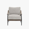 Four Hands Kennedy Chair In Gabardine Grey on a white background