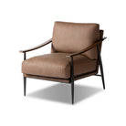 Four Hands Kennedy Chair in Maestro Cigar on white background at Addison West.