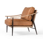 Four Hands Kennedy Chair in Palermo Cognac on white background at Addison West.