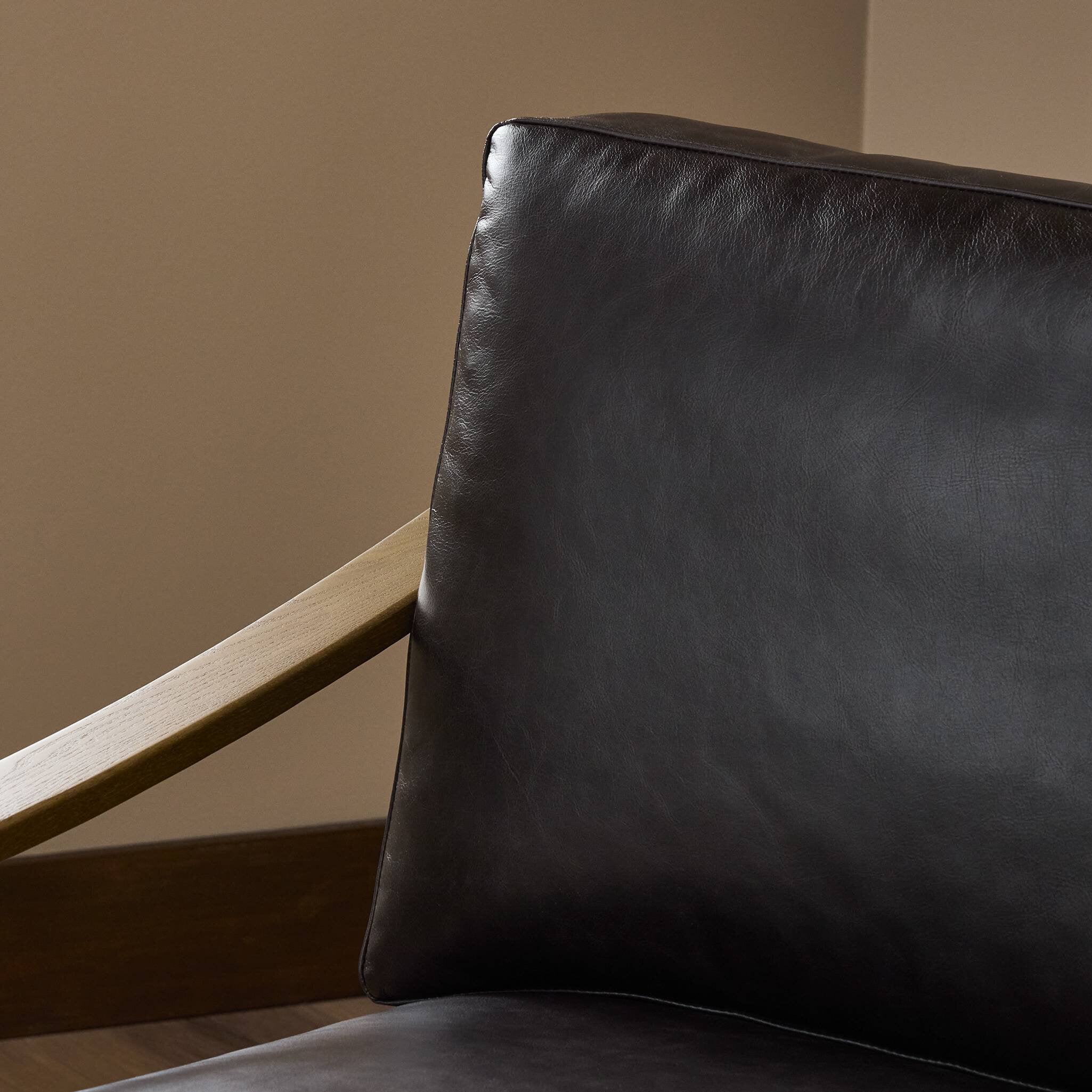 Four Hands Kennedy Chair in Sonoma Black living room at Addison West.