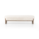 Four Hands Kirby Accent Bench in Andes Natural on a white background at Addison West