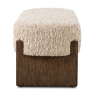 Side of Four Hands Kirby Accent Bench in Solema Cream on a white background at Addison West