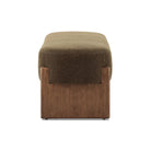 Four Hands Kirby Accent Bench in Sutton Olive - 60" on white background at Addison West.