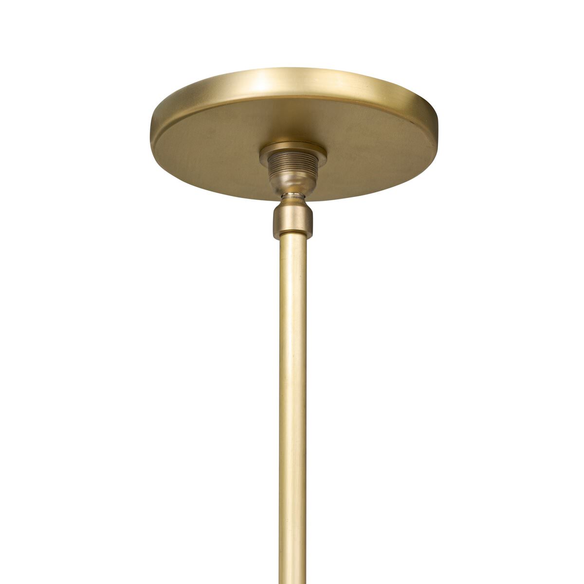 Close up of Four Hands Large Riata Pendant in Light Raffia on a white background at Addison West