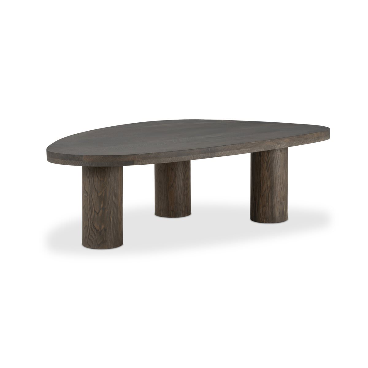 Four Hands Large Zion Nesting Coffee Table in Grey Tobacco Oak on a white background at Addison West