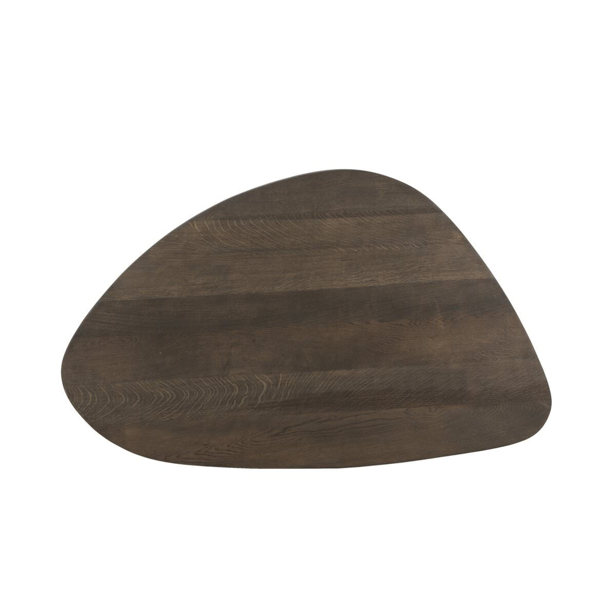 Top of Four Hands Large Zion Nesting Coffee Table in Grey Tobacco Oak on a white background at Addison West