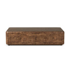 Four Hands Lola Coffee Table in Umber Oak Veneer on a white background at Addison West