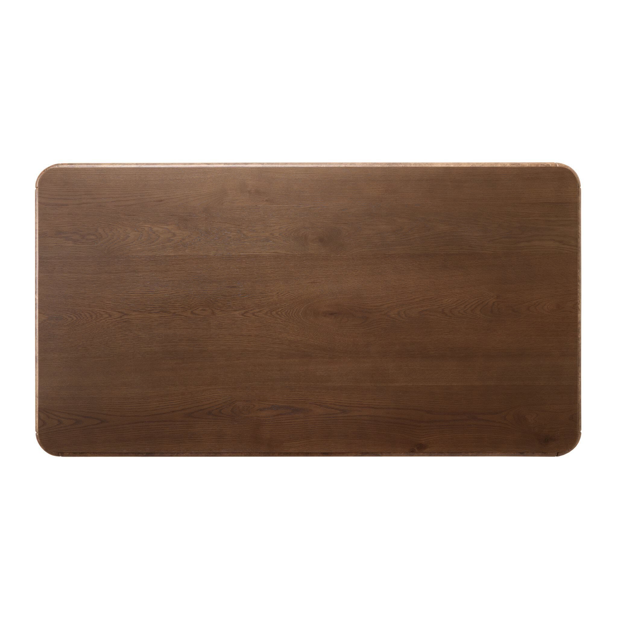 Four Hands Lola Coffee Table in Umber Oak Veneer on a white background at Addison West