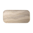 Four Hands Manor Outdoor Coffee Table in Textured Sandy Grey on a white background at Addison West