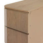 Four Hands Mariella Nightstand in Beige Painted Linen on white background at Addison West.