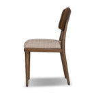 Four Hands Marley Dining Chair in Alcala Wheat on a white background at Addison West