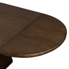 Four Hands Melina Extension Dining Table in Weathered Acacia Veneer on white background at Addison West.