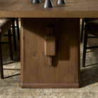 Four Hands Melina Extension Dining Table in Weathered Acacia Veneer in dining room at Addison West.