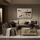 Four Hands Monette 3Pc Sectional in Broadway Coffee in a living room at Addison West
