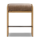 Four Hands Nash Counter Stool in Altair Mushroom on white background at Addison West.