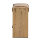 Four Hands Nash Counter Stool in Altair Mushroom on white background at Addison West.