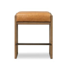 Four Hands Nash Counter Stool in Sonoma Butterscotch on white background at Addison West.