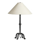 Four Hands Neville Table Lamp in Matte Black Cast Aluminum on a white background at Addison West