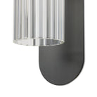 Close up of Four Hands Odyssey Sconce in Black Gunmetal on a white background at Addison West