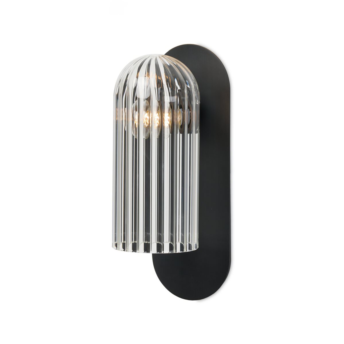 Four Hands Odyssey Sconce in Black Gunmetal on a white background at Addison West