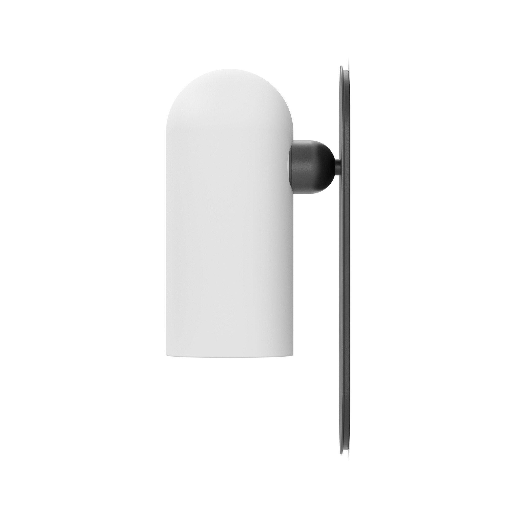 Four Hands Odyssey Sconce in Black Gunmetal with Opal Matte Glass on white background at Addison West.