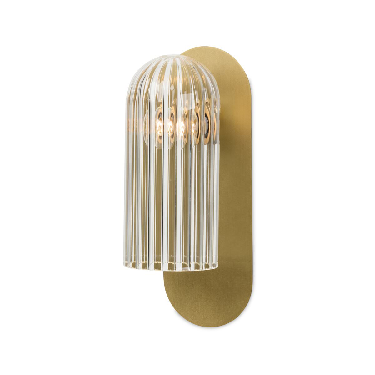Four Hands Odyssey Sconce in Burnished Brass on a white background at Addison West