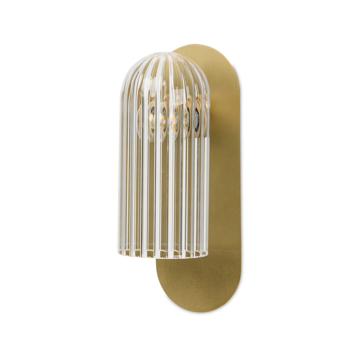 Four Hands Odyssey Sconce in Burnished Brass on a white background at Addison West