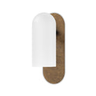 Four Hands Odyssey Sconce in Heritage Bronze Brass with Opal Matte Glass on white background at Addison West.