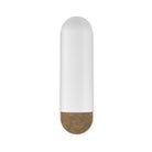 Four Hands Odyssey Sconce in Heritage Bronze Brass with Opal Matte Glass, 15" on white background at Addison West.