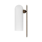 Four Hands Odyssey Sconce in Heritage Bronze Brass with Opal Matte Glass, 15" on white background at Addison West.