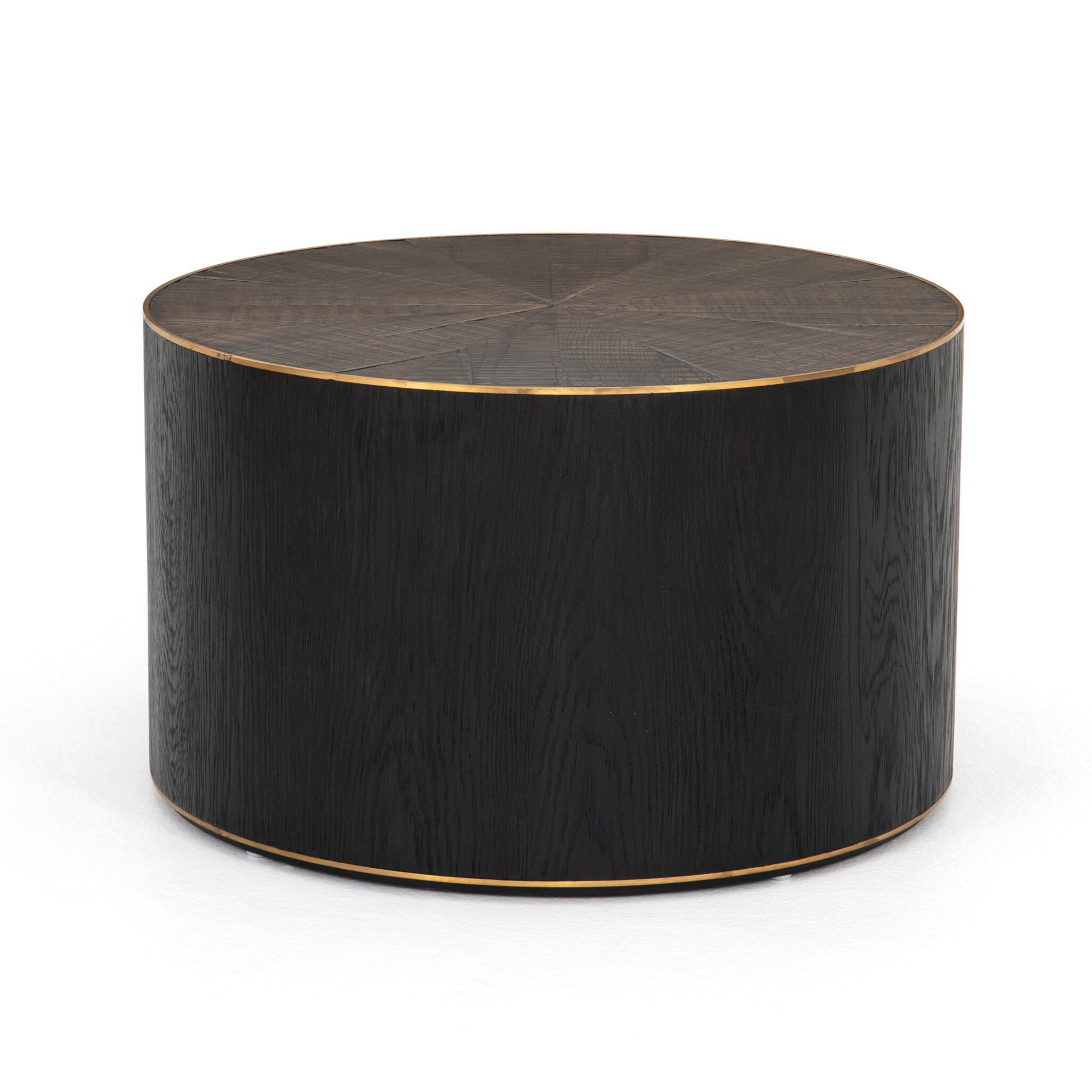 Four Hands Perry Bunching Table in Light Ebony on a white background at Addison West