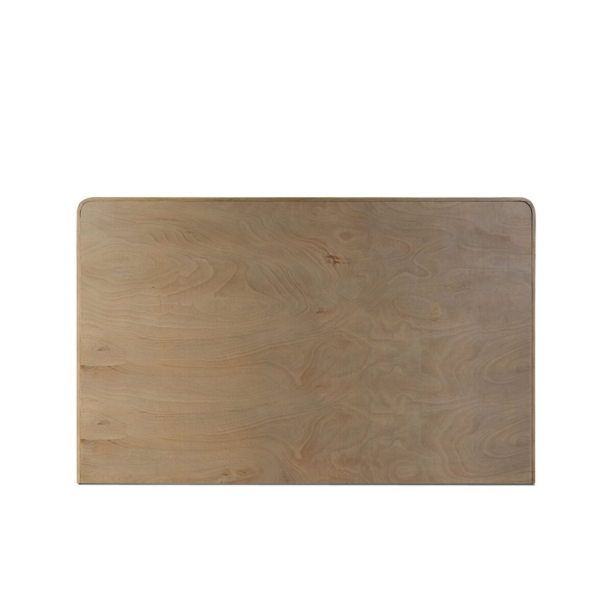 Back of Four Hands Pierce Bed in Holland Sand, King on a white background at Addison West