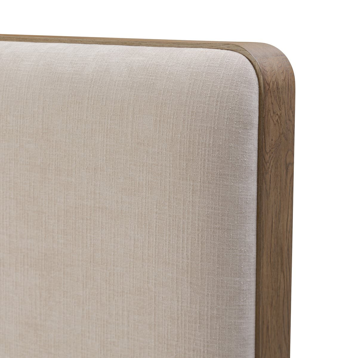 Close up of Four Hands Pierce Bed in Holland Sand, Queen on a white background at Addison West