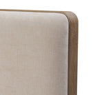Close up of Four Hands Pierce Bed in Holland Sand, Queen on a white background at Addison West